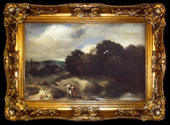 framed  Jan lievens A Landscape with Tobias and the Angel, ta009-2