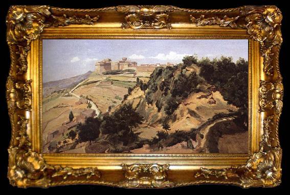 framed  Jean Baptiste Camille  Corot Volterra, ta009-2