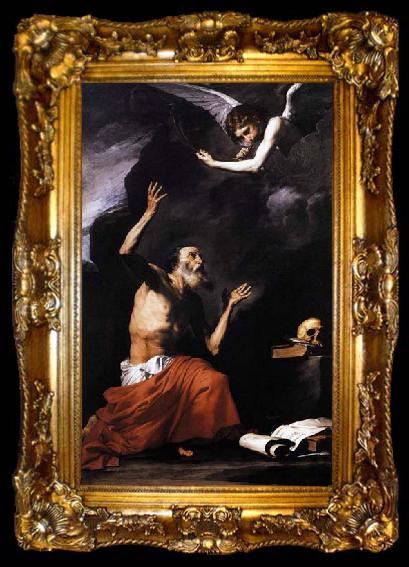 framed  Jose de Ribera St Jerome and the Angel, ta009-2
