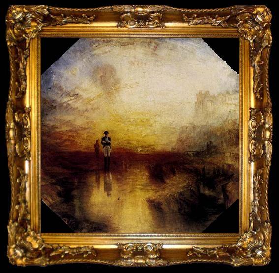 framed  Joseph Mallord William Turner War, the Exile and the Rock Limpet, ta009-2