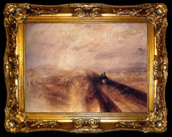 framed  Joseph Mallord William Turner Rain,Steam and Speed, ta009-2