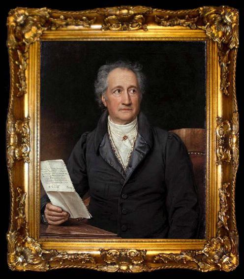 framed  Joseph Stieler Johann Wolfgang von Goethe, ta009-2