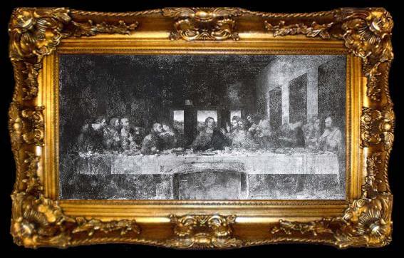framed  LEONARDO da Vinci The last dinner, ta009-2