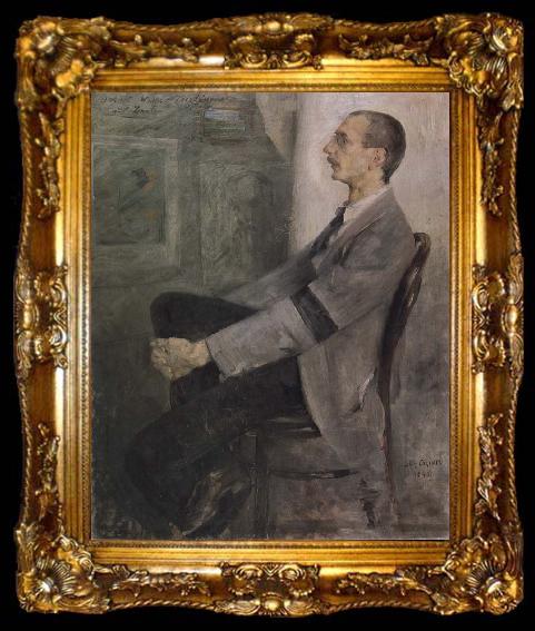 framed  Lovis Corinth Portrat Walter Leistikow, ta009-2