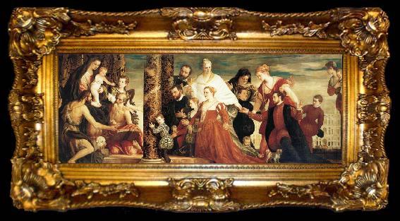 framed  Paolo  Veronese The Madonna of the house of Coccina, ta009-2