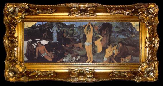 framed  Paul Gauguin Where Do we come from who are we where are we going, ta009-2