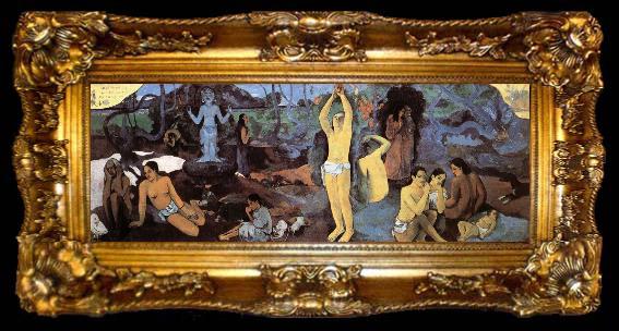 framed  Paul Gauguin From where come we, What its we, Where go we to closed, ta009-2