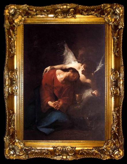 framed  Paul Troger Christ Comforted by an Angel, ta009-2