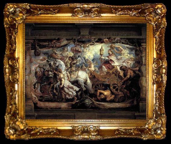 framed  Peter Paul Rubens Triumph of Church over Fury, Discord, and Hate, ta009-2