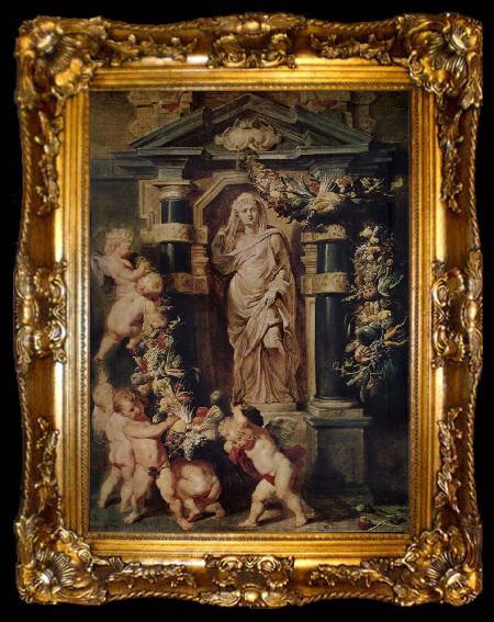 framed  Peter Paul Rubens The Statue of Ceres, ta009-2