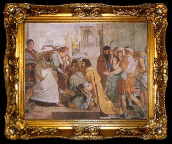 framed  Peter von Cornelius The Recognition of Joseph by his Brothers, ta009-2