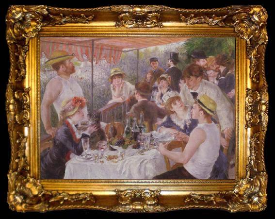 framed  Pierre-Auguste Renoir Lucheon of the Boating Party, ta009-2