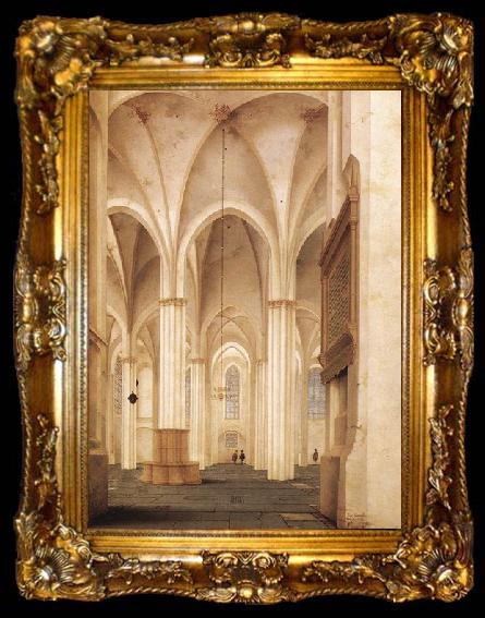 framed  Pieter Jansz Saenredam The Buurkerk at Utrecht, ta009-2