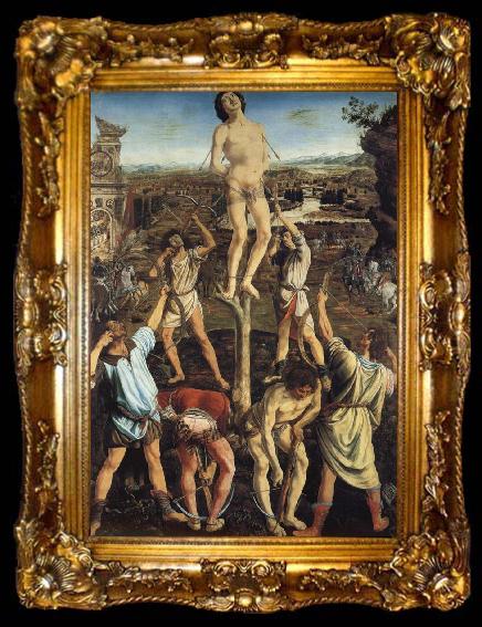framed  Pollaiuolo, Piero The Martydom of Saint Sebastian, ta009-2
