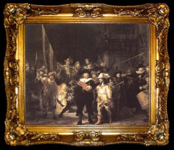 framed  REMBRANDT Harmenszoon van Rijn The Company of Frans Banning Cocq and Willem van Ruytenburch also Known as the Night Watch, ta009-2
