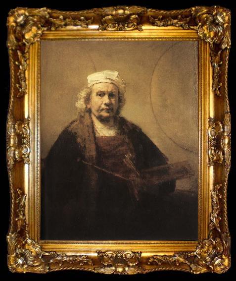 framed  REMBRANDT Harmenszoon van Rijn Zelfportret, ta009-2