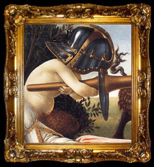 framed  Sandro Botticelli Detail of Venus and Mars, ta009-2