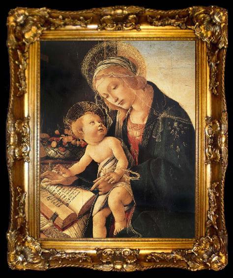 framed  Sandro Botticelli The Madonna of the premonition, ta009-2
