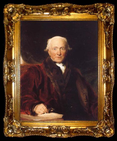 framed  Sir Thomas Lawrence John Julius Angerstein,Aged Over 80, ta009-2