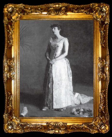 framed  Thomas Eakins Die Konzertsangerin, ta009-2
