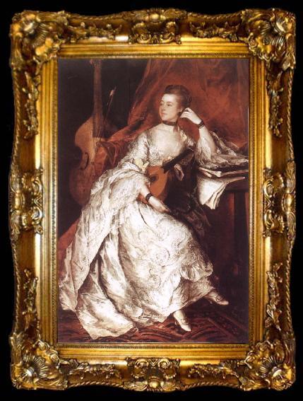 framed  Thomas Gainsborough Miss Ann Ford, ta009-2