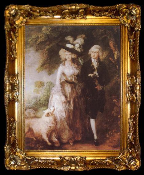 framed  Thomas Gainsborough Mr and Mrs William Hallett, ta009-2