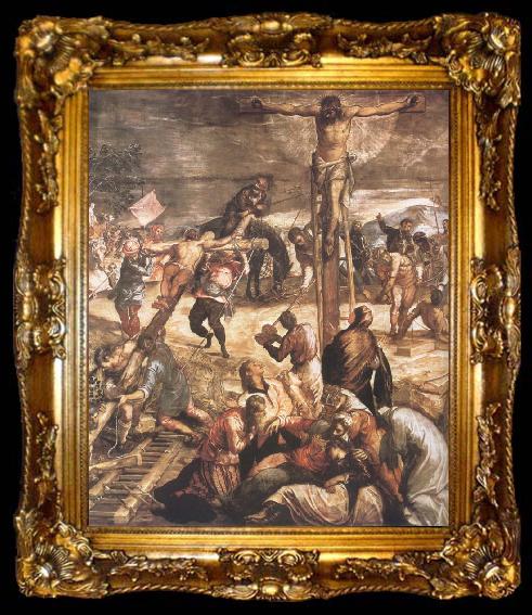 framed  Tintoretto Crucifixion, ta009-2