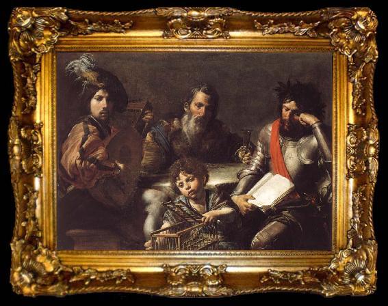 framed  VALENTIN DE BOULOGNE The Four Ages of Man, ta009-2