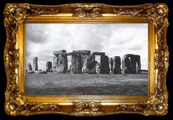framed  unknow artist Stonehenge Sailsbury Plain, ta009-2