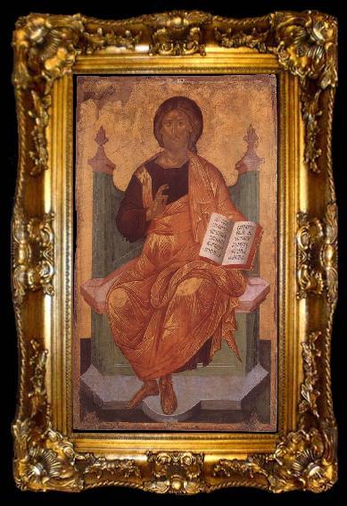 framed  unknow artist Angelos,Christ Pantocrator Enthroned, ta009-2