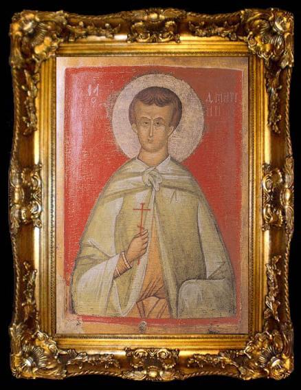 framed  unknow artist Saint Demetrius of Thessalonica, ta009-2