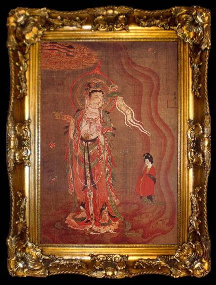 framed  unknow artist Guanyin as-guide of the souls, from Dunhuna, ta009-2