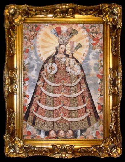 framed  unknow artist The Virgin of the Rosary of Pomato, ta009-2