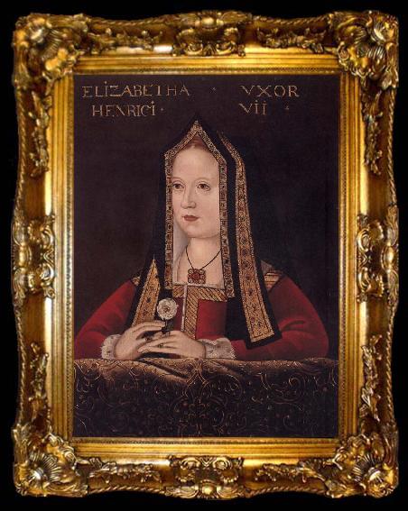 framed  unknow artist Elizabeth of York,Queen of Hery Vii, ta009-2