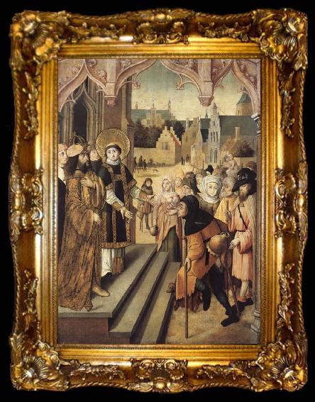 framed  unknow artist Saint Lawrence Showing the Prefect Decius the Treasures of the Church, ta009-2