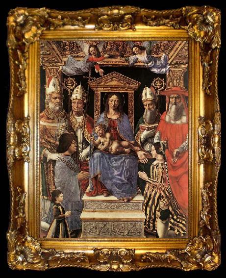 framed  unknow artist Madonna and Childs, Saints, and Donors, ta009-2