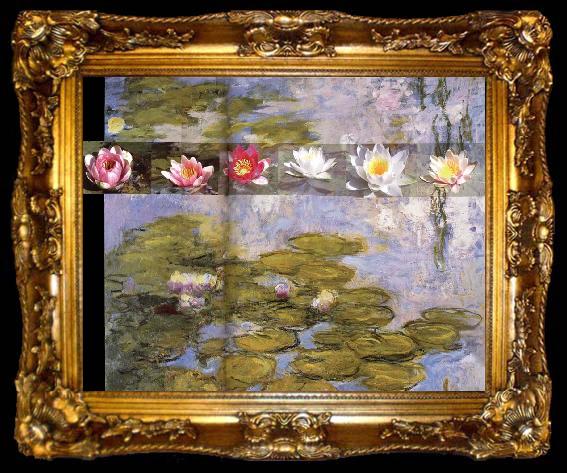 framed  Claude Monet Detail from Water Lilies, ta009-2