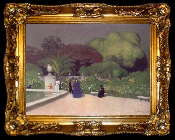 framed  Felix Vallotton The Jardin du Luexmbourg, ta009-2