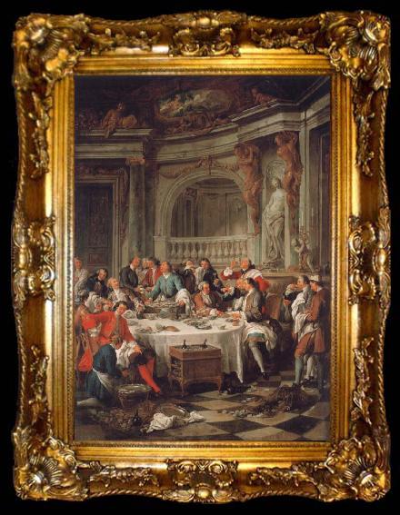 framed  Jean Francois de troy Austernfruhstuck, ta009-2