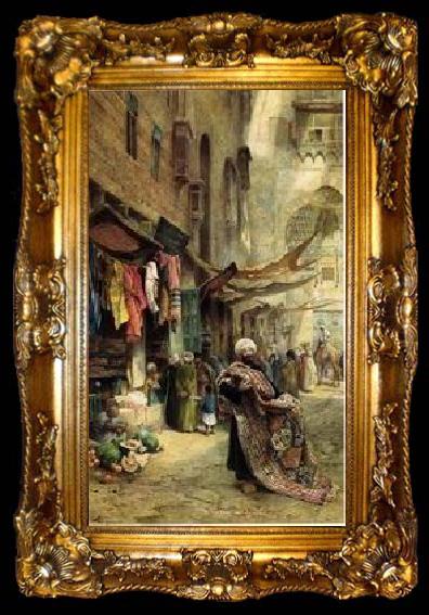 framed  unknow artist Arab or Arabic people and life. Orientalism oil paintings 129, ta009-2
