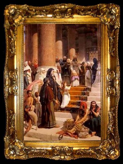 framed  unknow artist Arab or Arabic people and life. Orientalism oil paintings  263, ta009-2