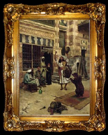 framed  unknow artist Arab or Arabic people and life. Orientalism oil paintings564, ta009-2