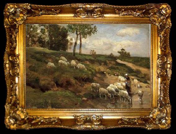 framed  unknow artist Sheep 170, ta009-2