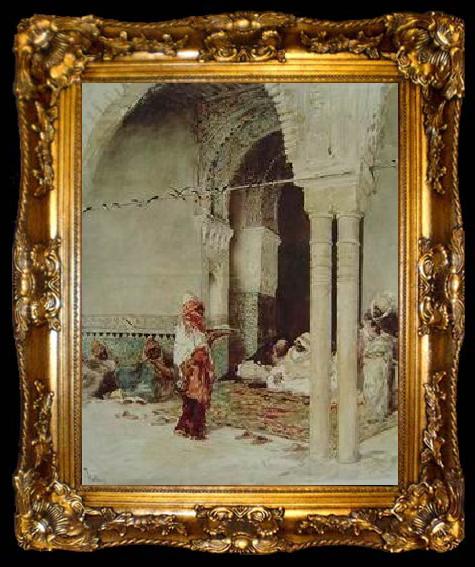 framed  unknow artist Arab or Arabic people and life. Orientalism oil paintings 220, ta009-2