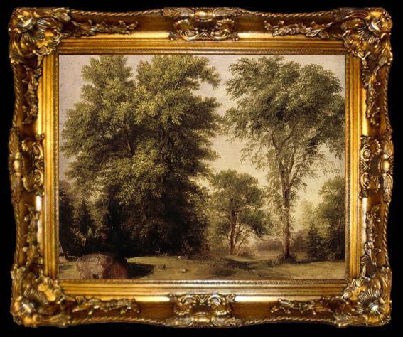 framed  Asher Brown Durand Study form Nature,Hoboken,new jersey, ta009-2