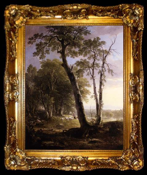 framed  Asher Brown Durand Landscape Composition,Afternoon,in the woods, ta009-2