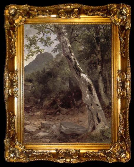 framed  Asher Brown Durand A Sycamore Tree,Plaaterkill Clove, ta009-2