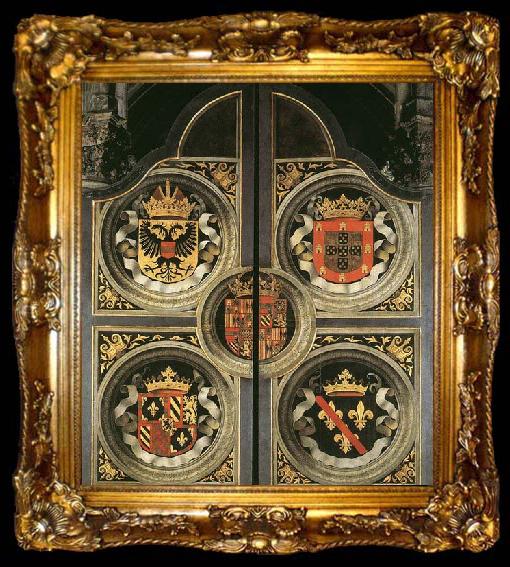 framed  Bernaert Van Orley Altarpiece of Calvary, ta009-2