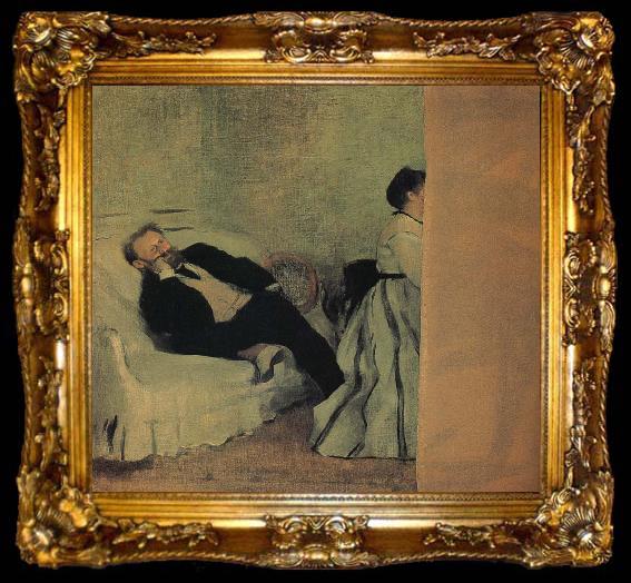 framed  Edgar Degas Mr Edward and Mis Edward, ta009-2