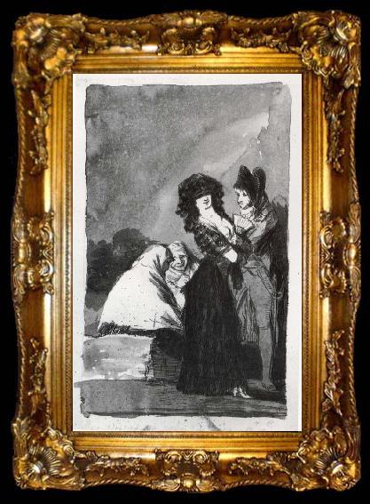 framed  Francisco Goya Las Viejas se salen de risa, ta009-2